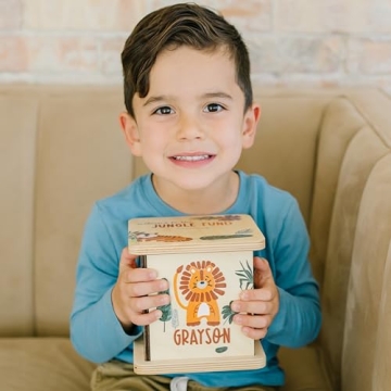 Wooden Piggy Bank for Kids and Adults, Personalized Gift Handmade in USA by BloomOwl, Custom Piggy B...