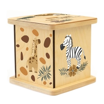 Personalized Handmade Wooden Piggy Bank for All Ages