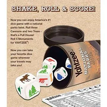 YAHTZEE National Parks Travel Edition Game for Families