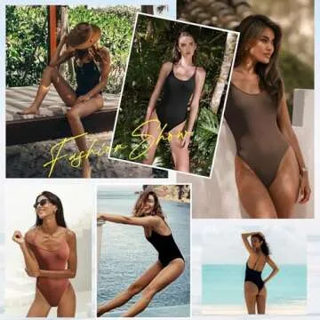 Zando One Piece Swimsuit Women white bathing suit for Women Tummy Control Womens Ribbed Bathing Suits Swimsuit Women Slimming Swimsuits for Women Swimwear Modest One Piece Swim S