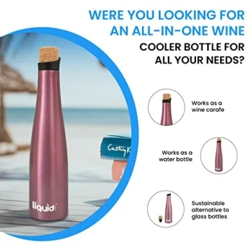 Grand Fusion 2-in-1 Wine Cooler Bottle in Rose Gold
