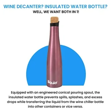 Grand Fusion 2-in-1 Wine Cooler Bottle in Rose Gold