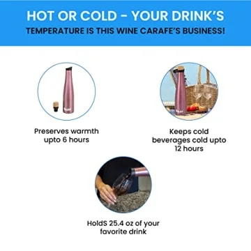 Grand Fusion 2-in-1 Wine Cooler Bottle in Rose Gold