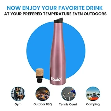 Grand Fusion 2-in-1 Wine Cooler Bottle in Rose Gold