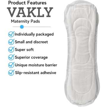 Postpartum Maternity Pads [Pack of 56] – Large Maximum Absorbency Heavy Flow Postpartum Incontinen...
