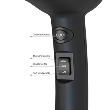 Compact 1000 Watts Mini Hair Dryer for Travel and Kids