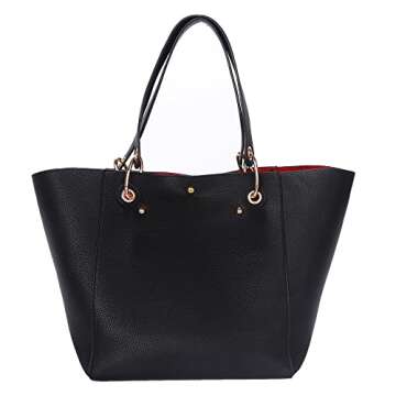 sqlp Large Work Tote Bag for Women Stylish Vegan Leather