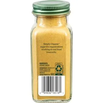 Simply Organic Ground Ginger Root 1.64oz - Non GMO Spice