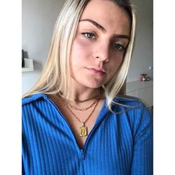 JoycuFF Dainty Layered Initial Necklaces for Women