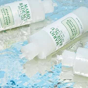 Mario Badescu Hydrating Glow Toner with Jojoba & PHA - Brightens, Rejuvenates, and Nourishes for Luminous Skin - Facial Toner and Serum Formula with Cooling Sensation