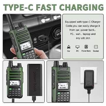Long Range BAOFENG GM-15 Pro GMRS Radio with NOAA Alerts