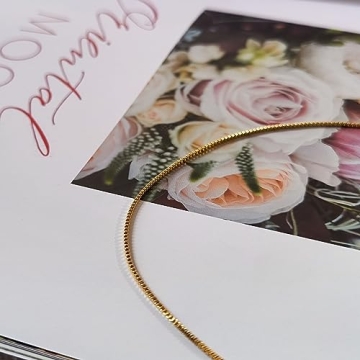 Rumgey Dainty Chain Necklace - 18K Gold Elegance for Daily Wear