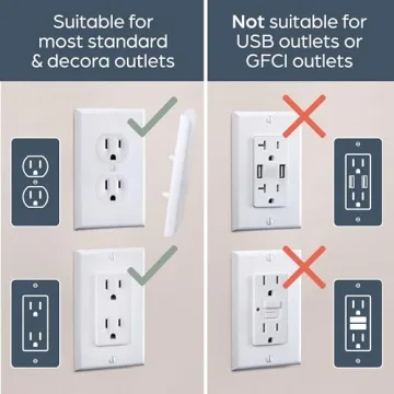 Dreambaby Paintable Outlet Covers for Child Safety 4 Pack