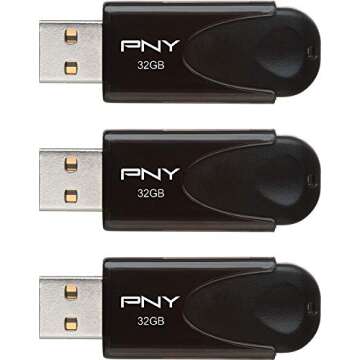 PNY 32GB Attaché 4 USB 2.0 Flash Drive 3-Pack