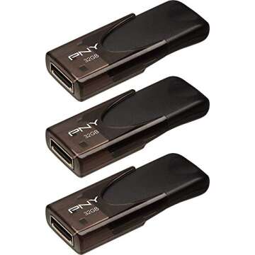 PNY 32GB Attaché 4 USB 2.0 Flash Drive 3-Pack
