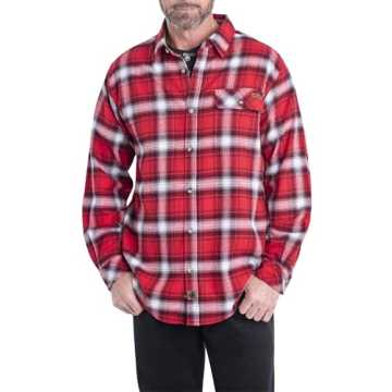 Legendary Whitetails Men's Buck Camp Flannel Shirt - Warm, Stylish, and Durable