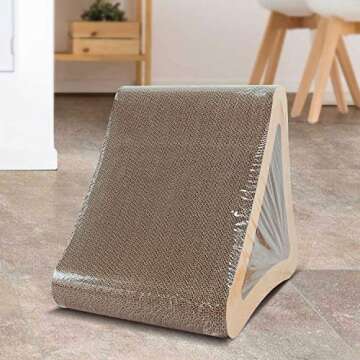 Eco-Friendly 3-Sided Cat Scratching Post for All Cats