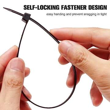 600PCS Assorted Cable Zip Ties for Home & Office Organization
