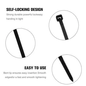 600PCS Assorted Cable Zip Ties for Home & Office Organization