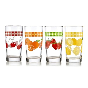 Libbey Vintage Juice Glasses Set of 4 for Stylish Sipping
