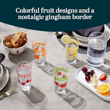 Libbey Vintage Juice Glasses Set of 4 for Stylish Sipping