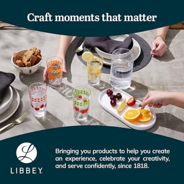 Libbey Vintage Juice Glasses Set of 4 for Stylish Sipping