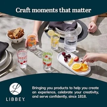 Libbey Vintage Juice Glasses Set of 4 for Stylish Sipping