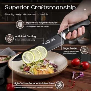Amorston 21 Pcs Premium Knife Set for Kitchens