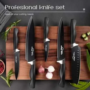 Amorston 21 Pcs Premium Knife Set for Kitchens