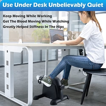 TABEKE Mini Exercise Bike - Portable Pedal Exerciser for All