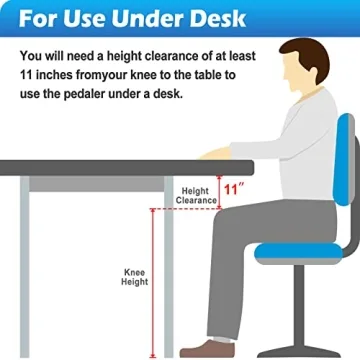 TABEKE Mini Exercise Bike - Portable Pedal Exerciser for All