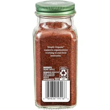 Simply Organic Chipotle Powder Enhances Flavorful Cooking