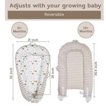 Aila+Aiden Baby Nest: Organic Cotton Lounger for Infants