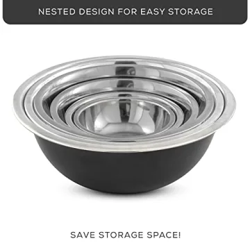 JoyJolt Stainless Steel Mixing Bowl Set for All Cooking Needs