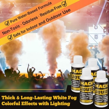 High Density Halloween Fog Machine Fluid - 4 Pack