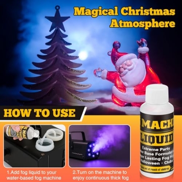 High Density Halloween Fog Machine Fluid - 4 Pack