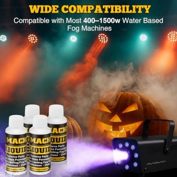 High Density Halloween Fog Machine Fluid - 4 Pack