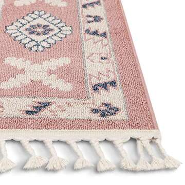 Well Woven Kendre Blush Tribal Medallion 2'3" x 7'3" Runner Rug