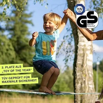 GIBBON FunLine Slackline for Kids Fun and Safe Outdoor Kit
