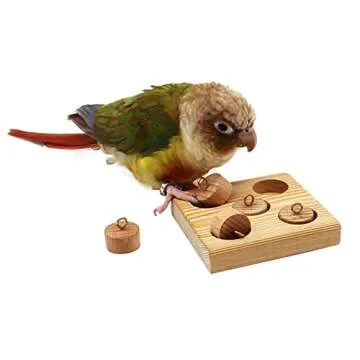 QBLEEV Bird Puzzles Board Toys for Small Parrots