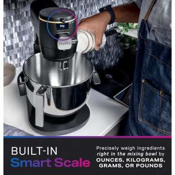 GE Profile Smart Stand Mixer with Auto Sense Tech