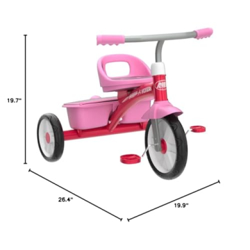 Radio Flyer Pink Rider Trike for Toddlers Outdoor Fun