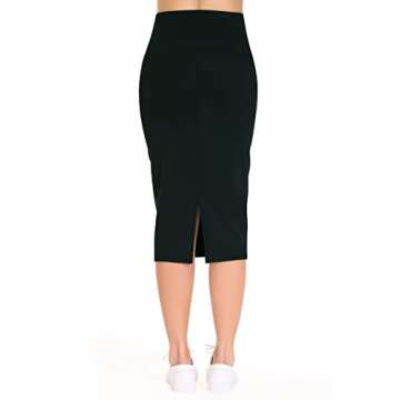 Stylish High Waist Tummy Control Pencil Skirt for Women