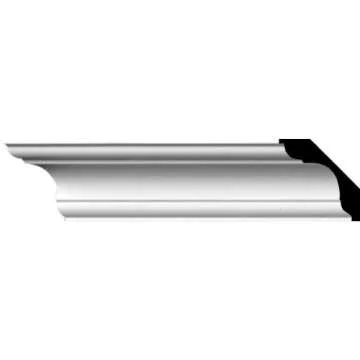 Ekena Millwork Jefferson Traditional Smooth Crown Moulding - 2 1/4"H x 2 1/4"P x 3 1/4"F x 94 1/2"L,...