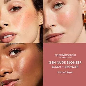 bareMinerals Gen Nude Blonzers, Blush + Bronzer Hybrid, Talc-Free, Buildable Luminous Finish, All Day Wear, Vegan