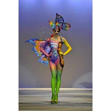 Face Paint Kit,12 Colors Professional Face Painting Tubes, Non-Toxic & Hypoallergenic Body Paint Halloween Makeup, Rich Pigment, Face Painting Kits (Great for Adult)