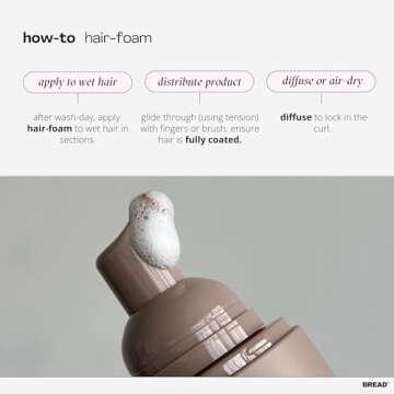 Bread Beauty hair foam: strong hold repairing mousse | Lightweight Hair Mousse for All Hair Types | Silicone Free, Color Safe, Vegan, Cruelty-Free | 6.7 fl oz 200 mL