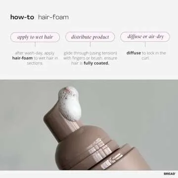 Bread Beauty hair foam: strong hold repairing mousse | Lightweight Hair Mousse for All Hair Types | Silicone Free, Color Safe, Vegan, Cruelty-Free | 6.7 fl oz 200 mL