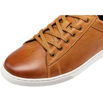 Jousen Men's Casual Shoes Leather Dress Sneakers Business Casual Shoes for Men Breathable Fashion Sn...