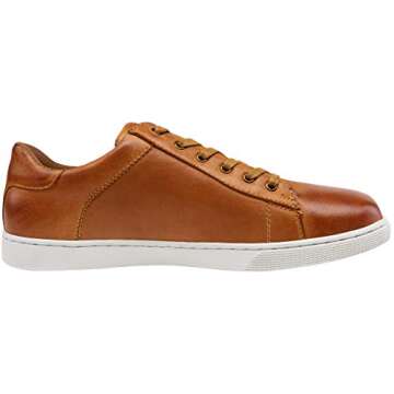Jousen Men's Leather Dress Sneakers for Business Casual Style